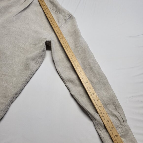 Banana Republic BR Mens Shirt 100% Linen Sze Small Button Up Long Sleeve Coastal - Picture 12 of 15